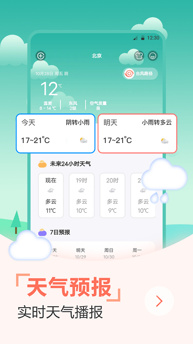 天气预报穿衣指南软件