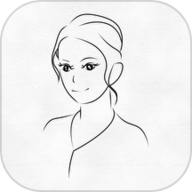素描相机铅笔画